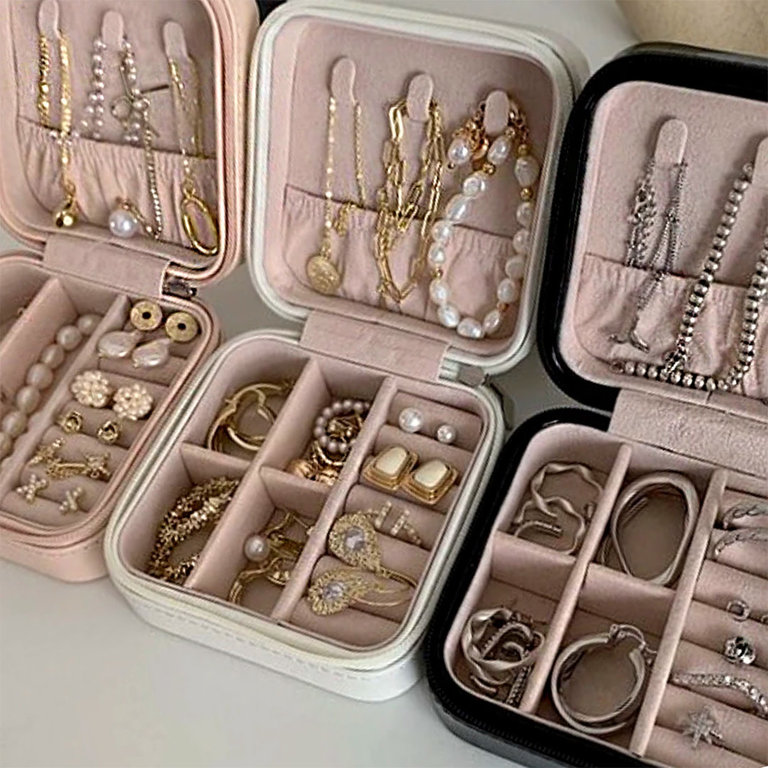 Cerulean Cara Travel Jewelry Box