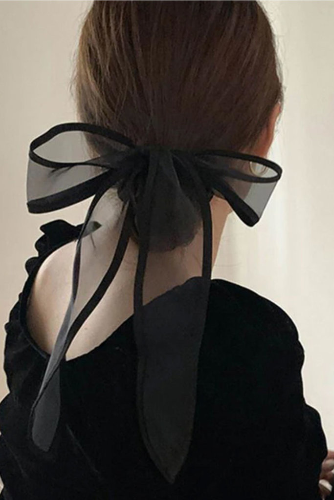 Cerulean Andes Bow Hair Tie
