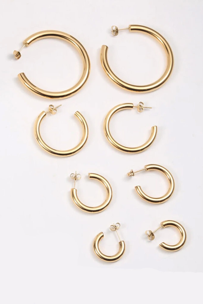 Cerulean Gibson Hoop Earring 40 mm