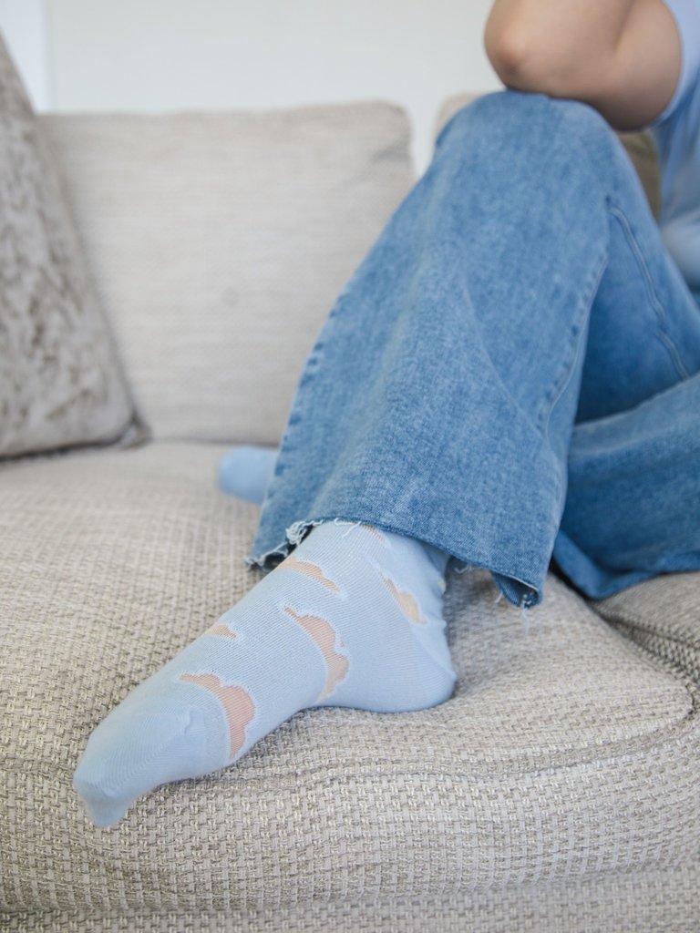 Bleu Foret Cloud Socks