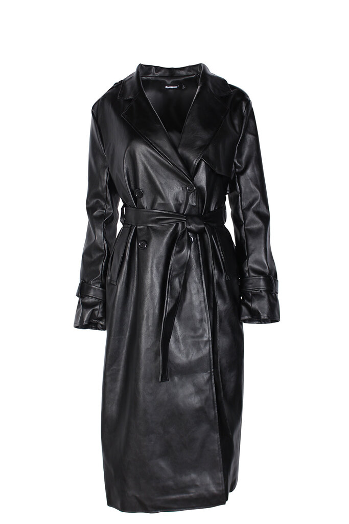 Age of Influence Lowell Faux Leather Trench