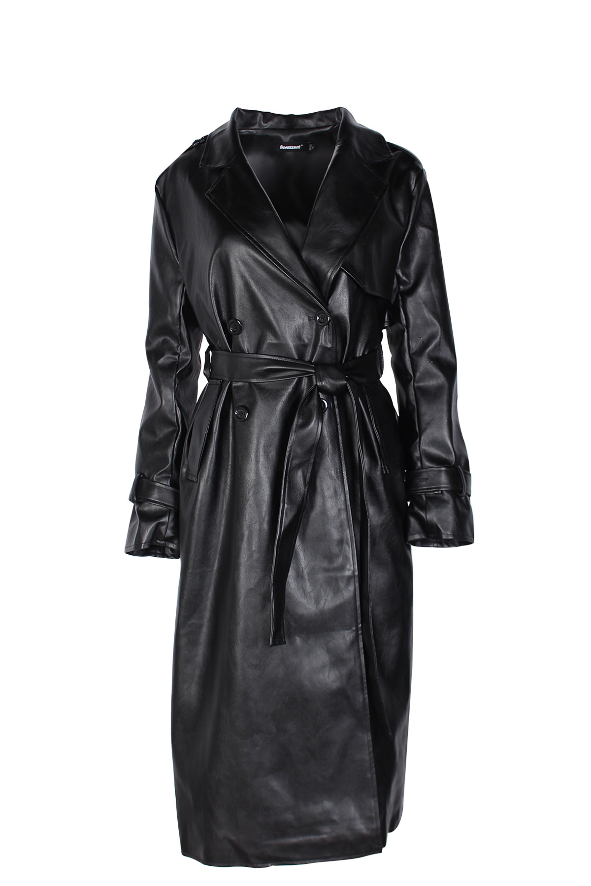 Lowell Faux Leather Trench