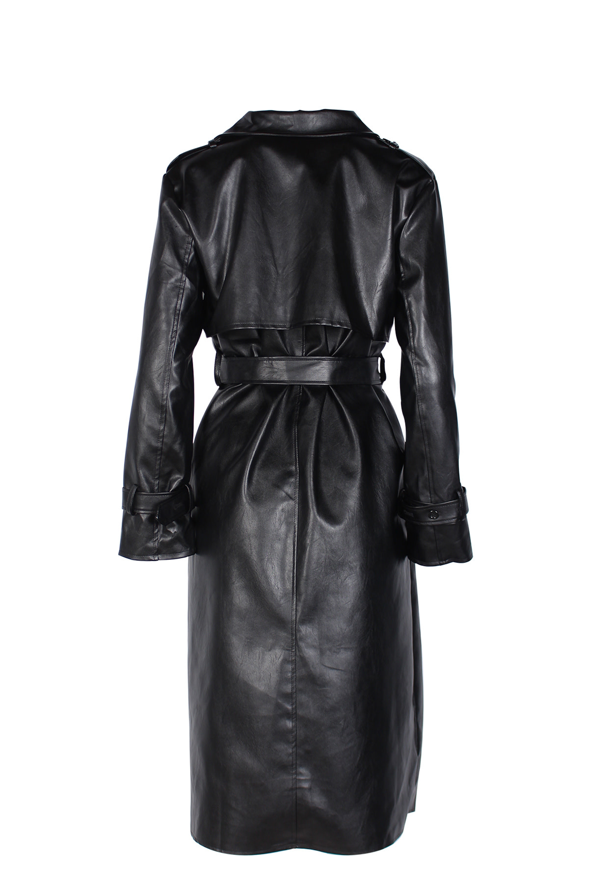 Age of Influence Lowell Faux Leather Trench