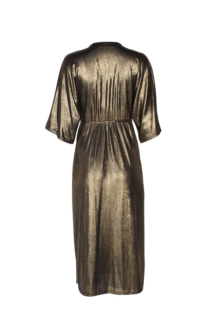 Vanessa Dress in Metallic Gold