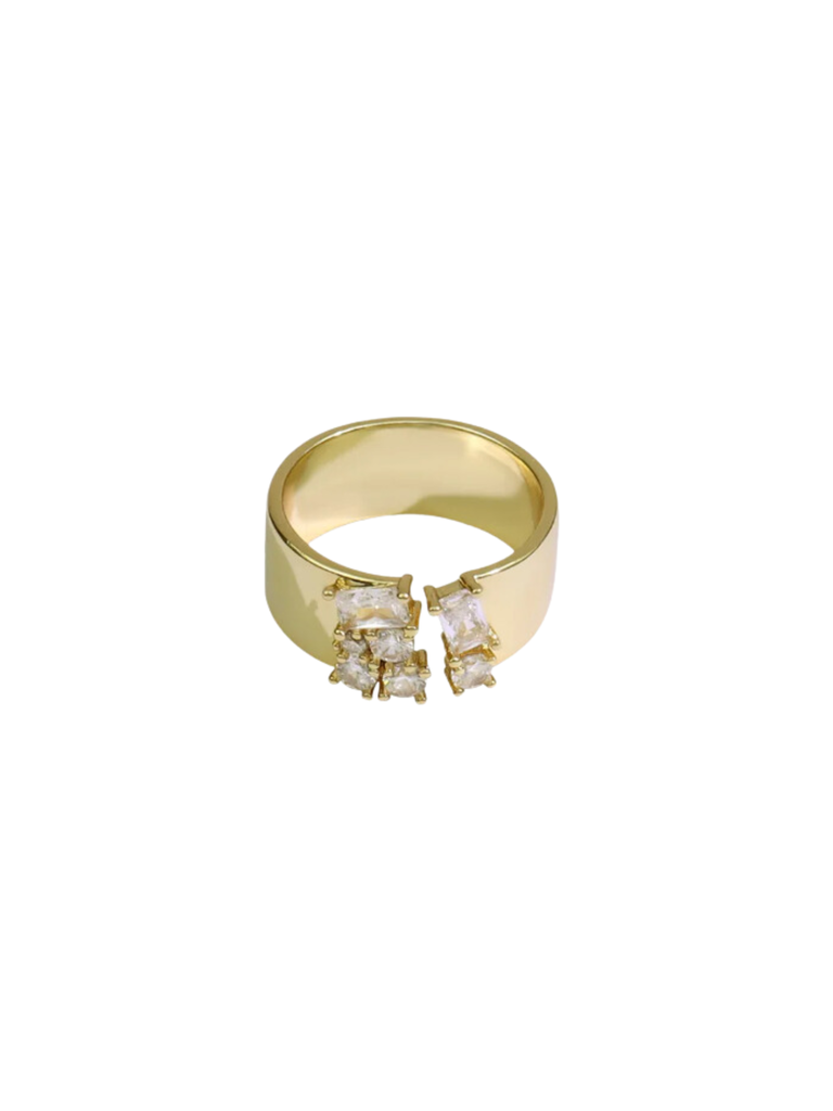 Cerulean Jillene Ring in Gold