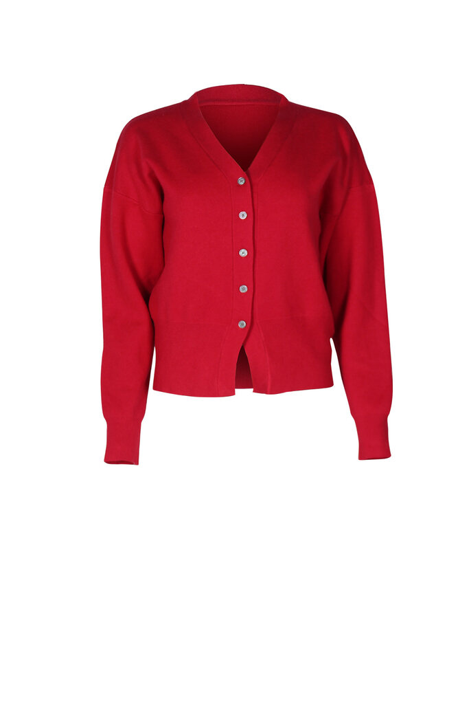 Age of Influence Jenna Cardigan in Red