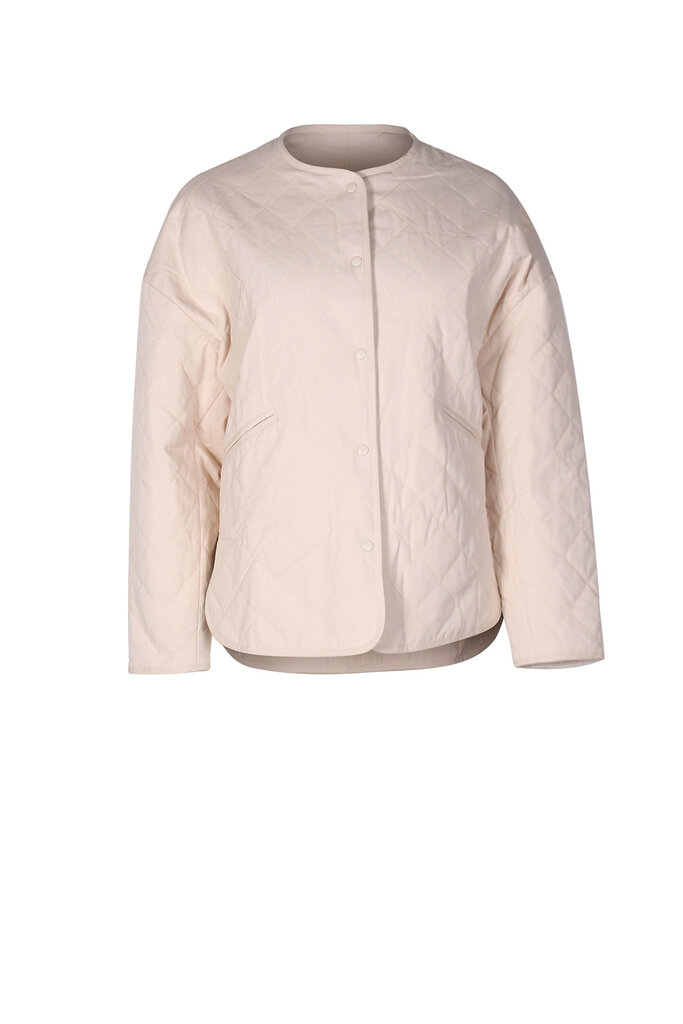 Age of Influence Tate Quilted Jacket in Pebble
