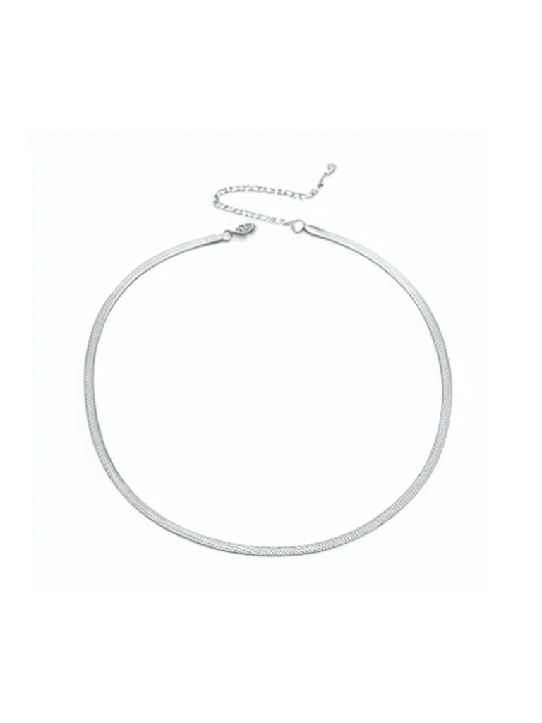 Cerulean Sechelt Necklace 4MM 42CM with 8cm extension in Silver