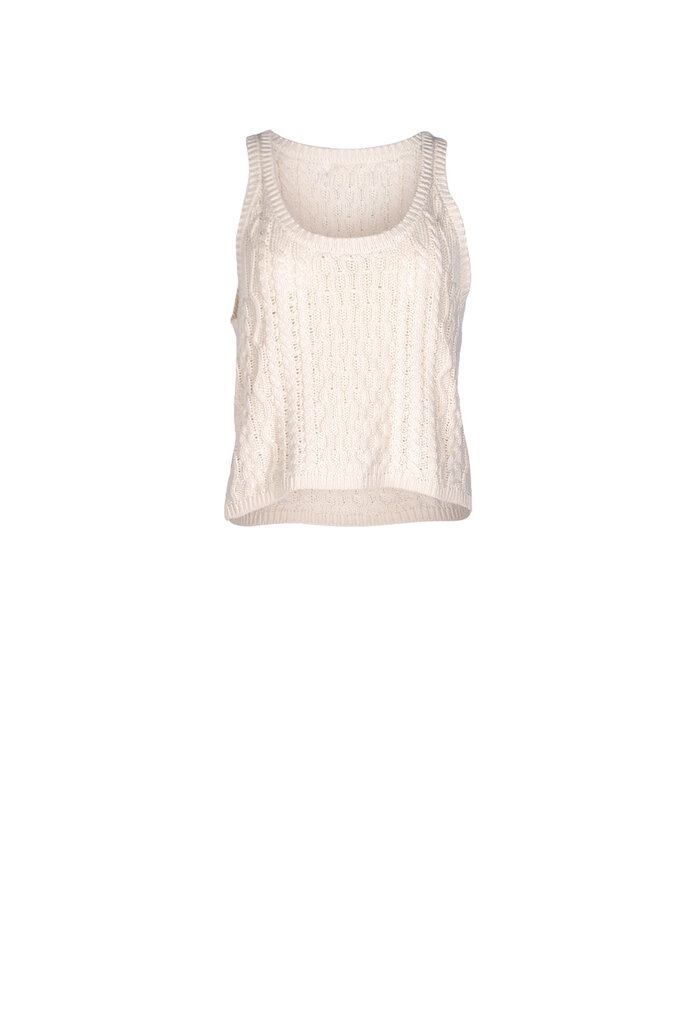 By Together Knit Sweater Scoop Neck Sleeveless Tank Top