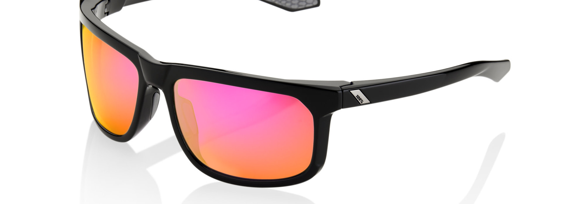 Hakan Polished Black Purple Multilayer Mirror Lens