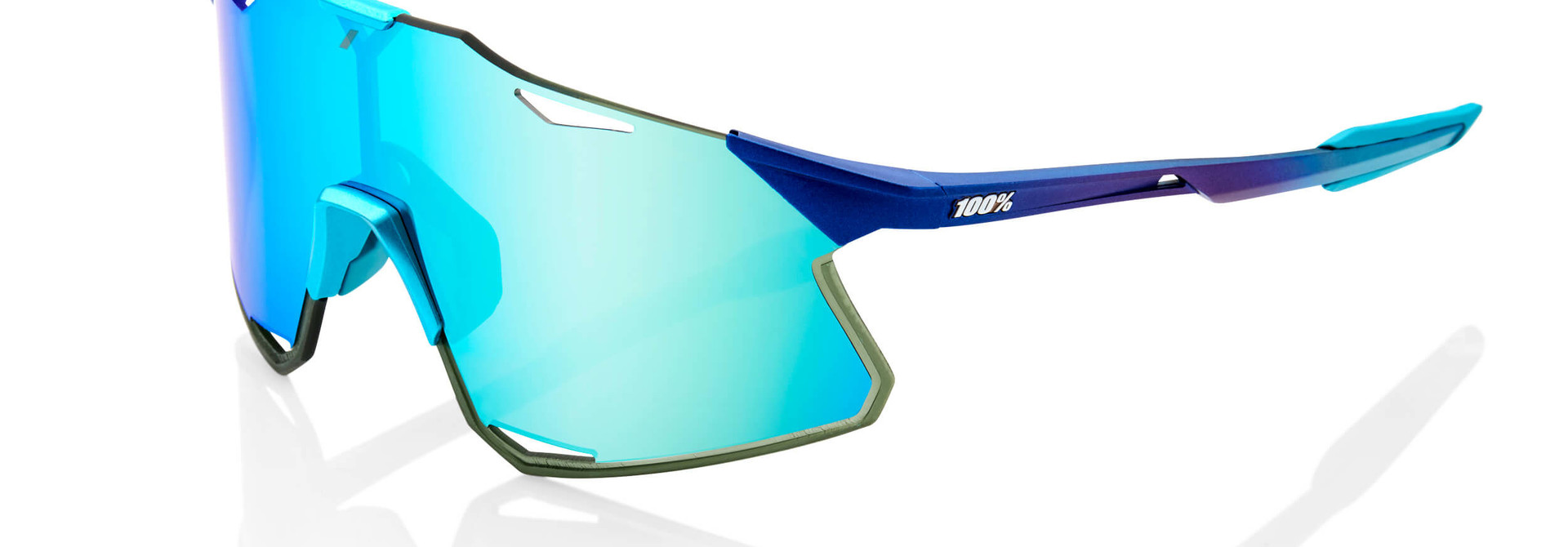 Hypercraft Matte Metallic Blue Topaz Multilayer Mirror Lens