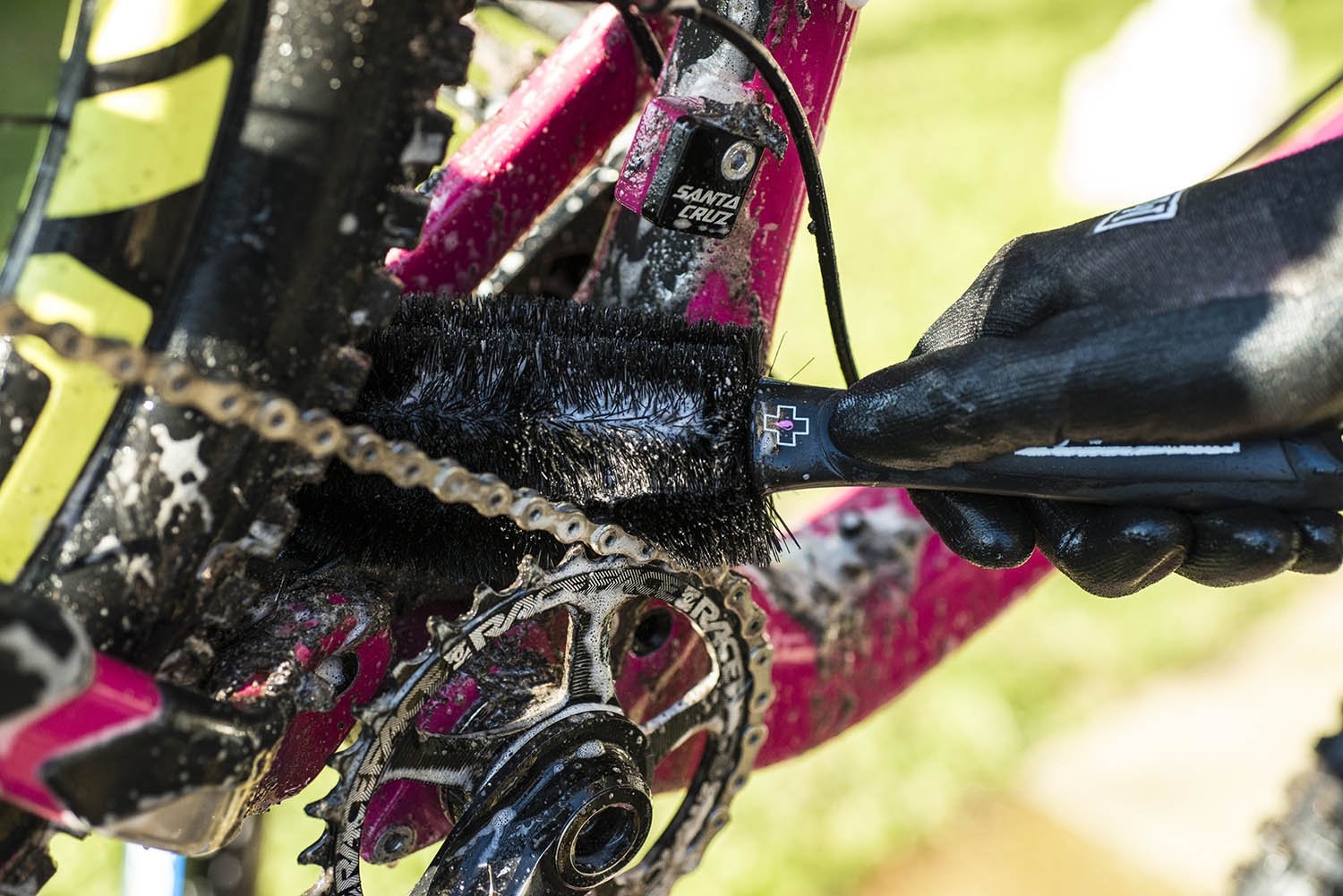 how to clean your bike and tyres muc off