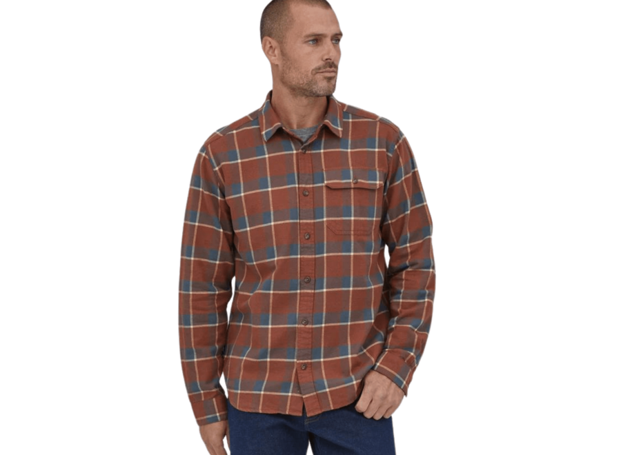 Men's Long-Sleeved Cotton in Conversion Lightweight Fjord Flannel Shirt | Small