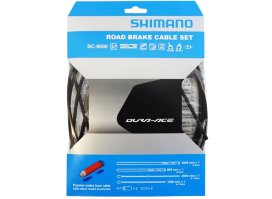 BR-9000 Brake Cable Set Black Polymer-Coated