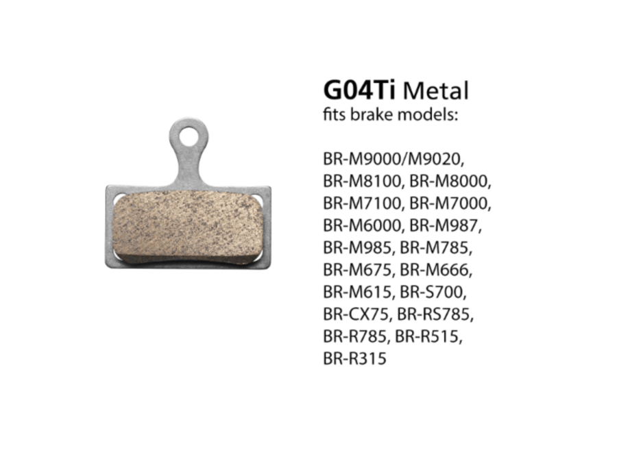BR-M9000 Metal Pads & Spring G04Ti