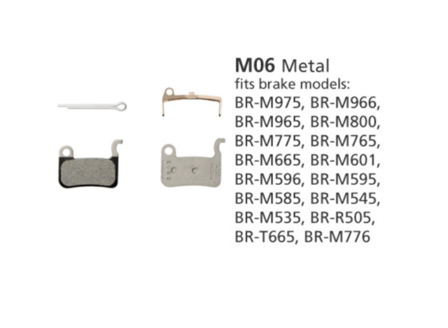 BR-M965 Metal Pads & Spring M06