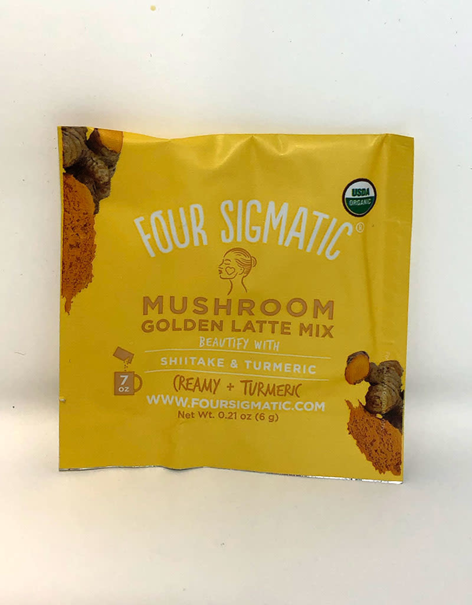 Four Sigmatic Four Sigmatic - Mushroom Latte Mix, Golden with Turkey Tail DEFEND (6g)