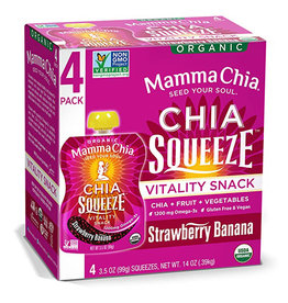 Mamma Chia Mamma Chia - Chia squeeze, Strawberry Banana (Box)
