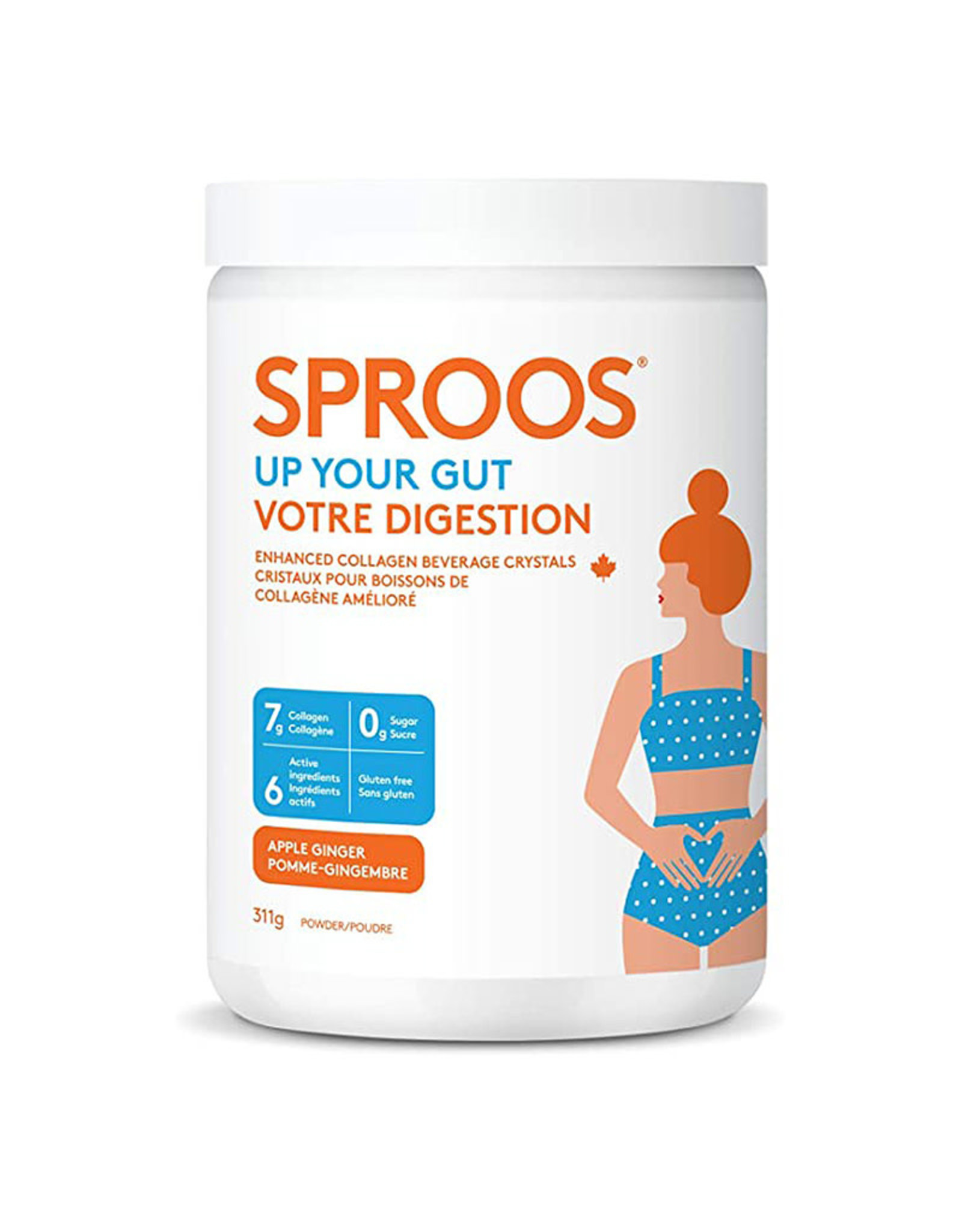 Sproos Sproos - Up Your Gut, Apple Ginger (309g)