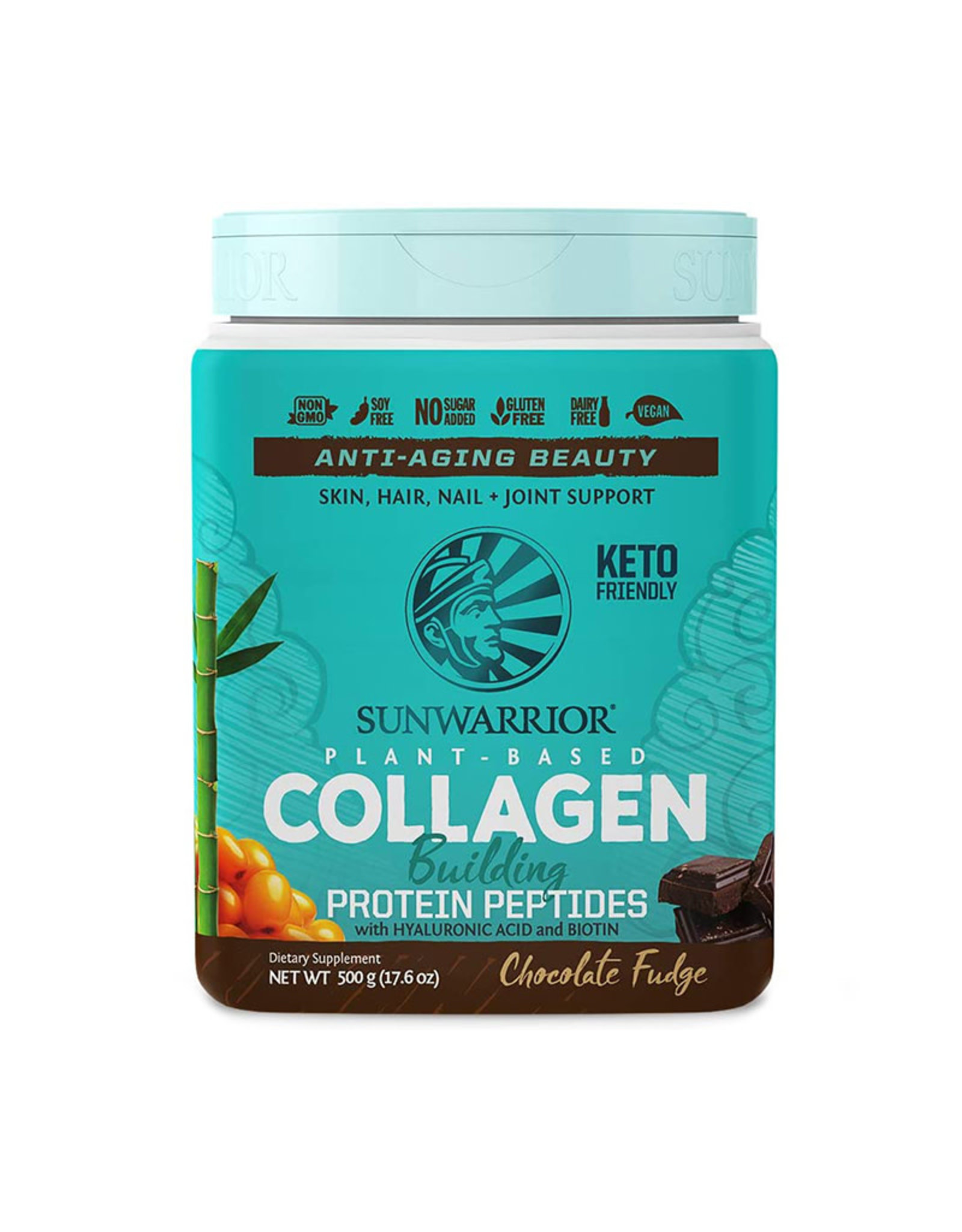 SunWarrior Sunwarrior - Collagen Building Protein Peptides, Chocolate Fudge (500g)