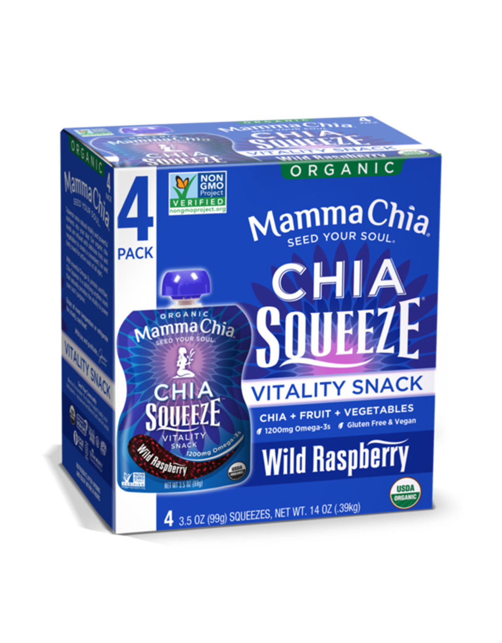 Mamma Chia Mamma Chia - Chia Squeeze, Wild Raspberry (Box)
