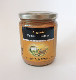 Nuts To You NTY - Organic Peanut Butter, Crunchy (500g)