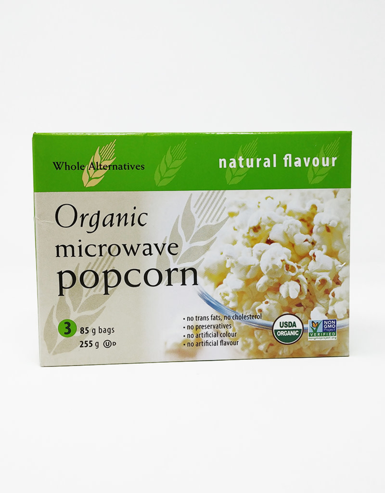 Whole Alternative WA - Organic Microwave Popcorn - Natural (Green)