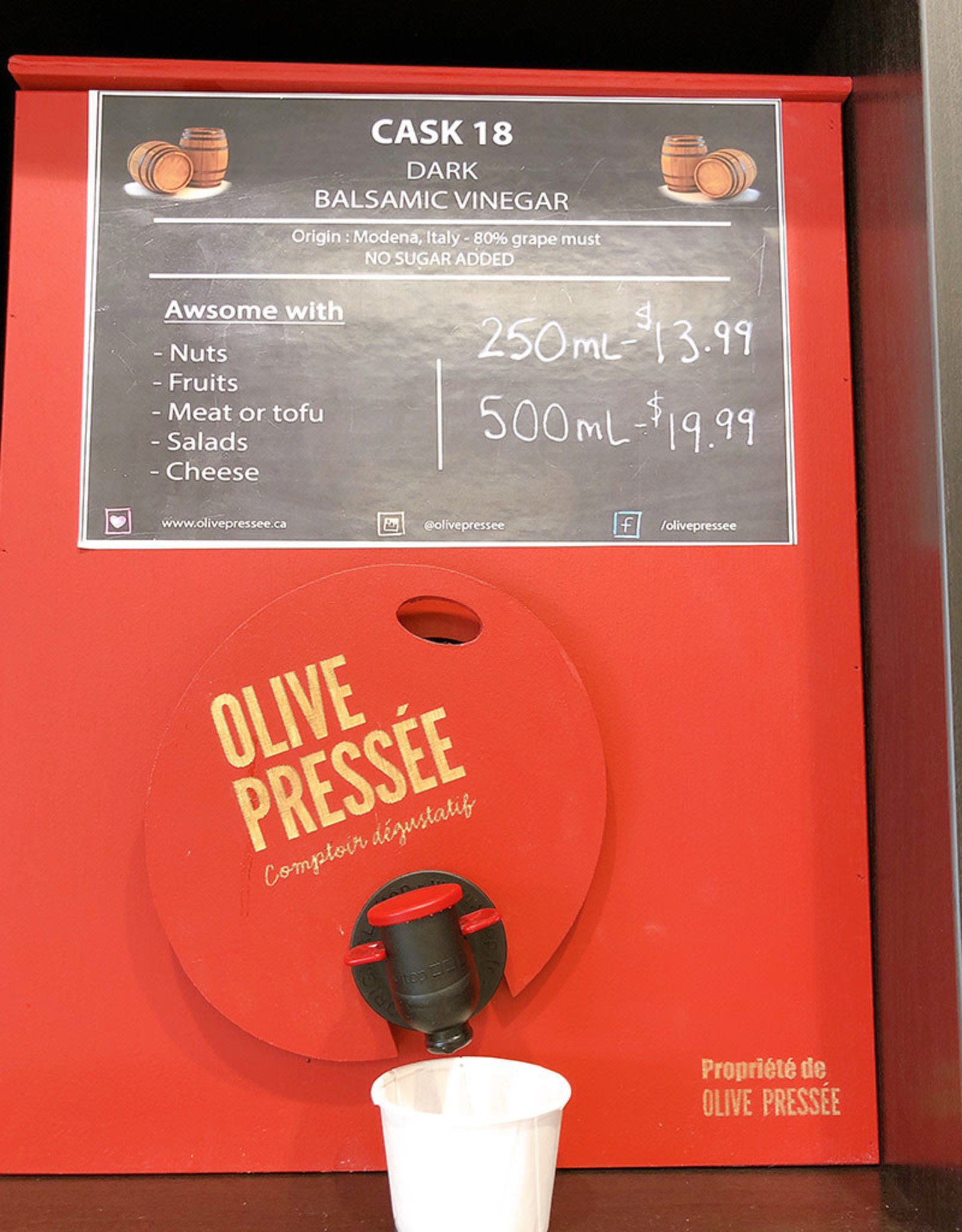 Olive Pressee Olive Pressee - Cask 18 Dark Balsamic, 250ml