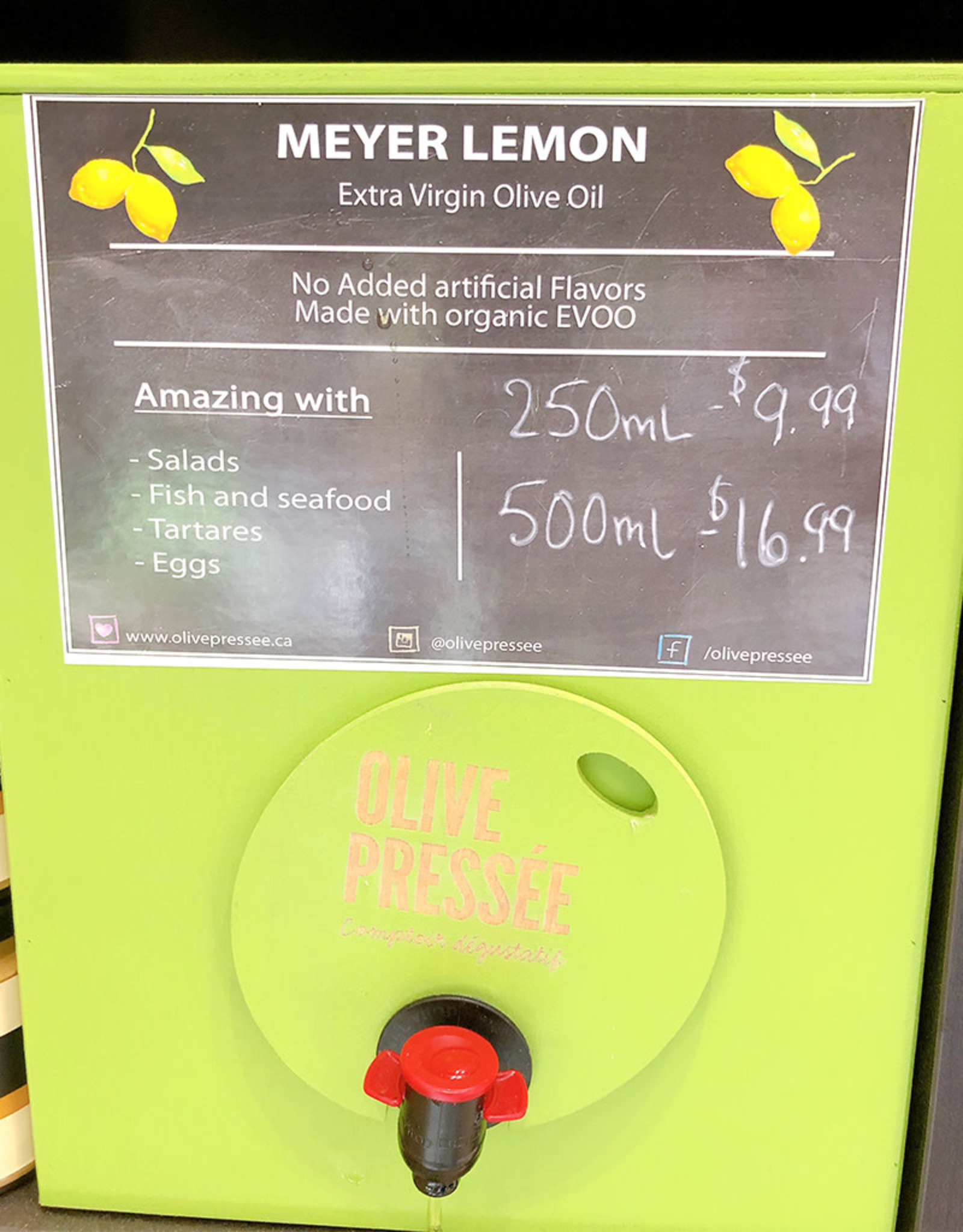 Olive Pressee Olive Pressee - Meyer Lemon EVOO, 250ml