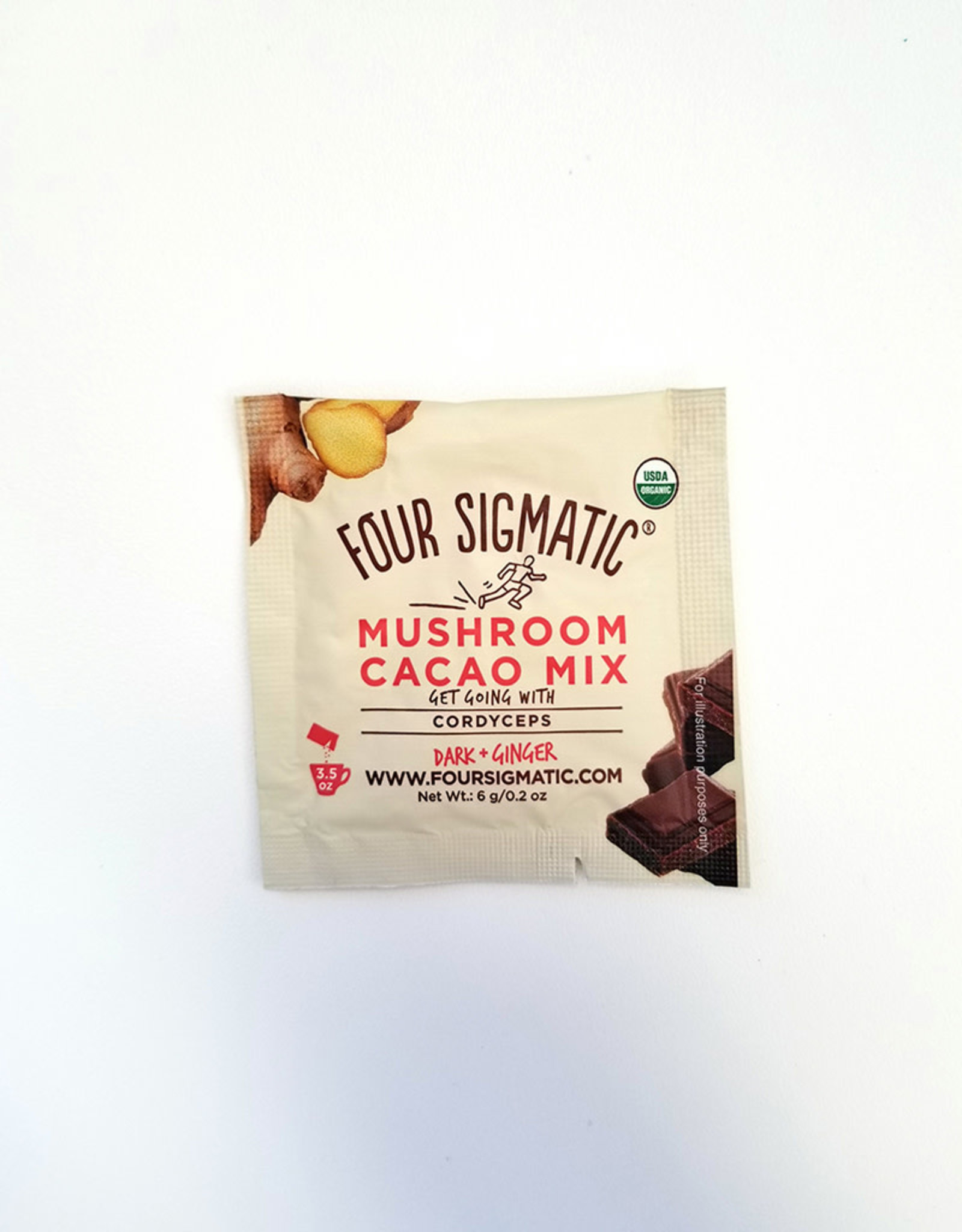 Four Sigmatic Four Sigmatic - Mushroom Hot Cacao Mix, Cordyceps PERFORM(6g)