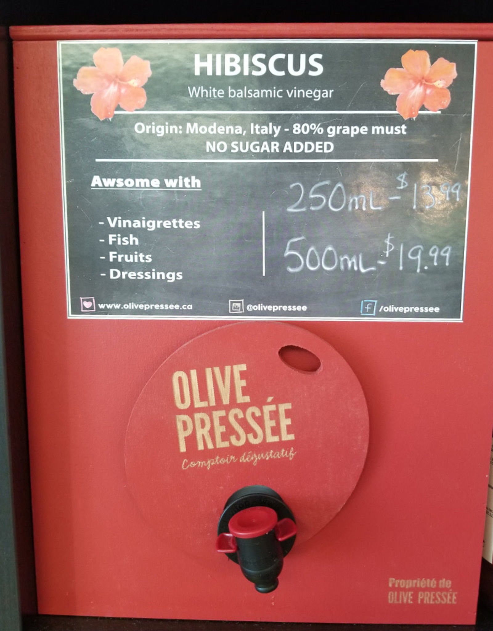 Olive Pressee Olive Pressee - Hibiscus Dark Balsamic, 250ml