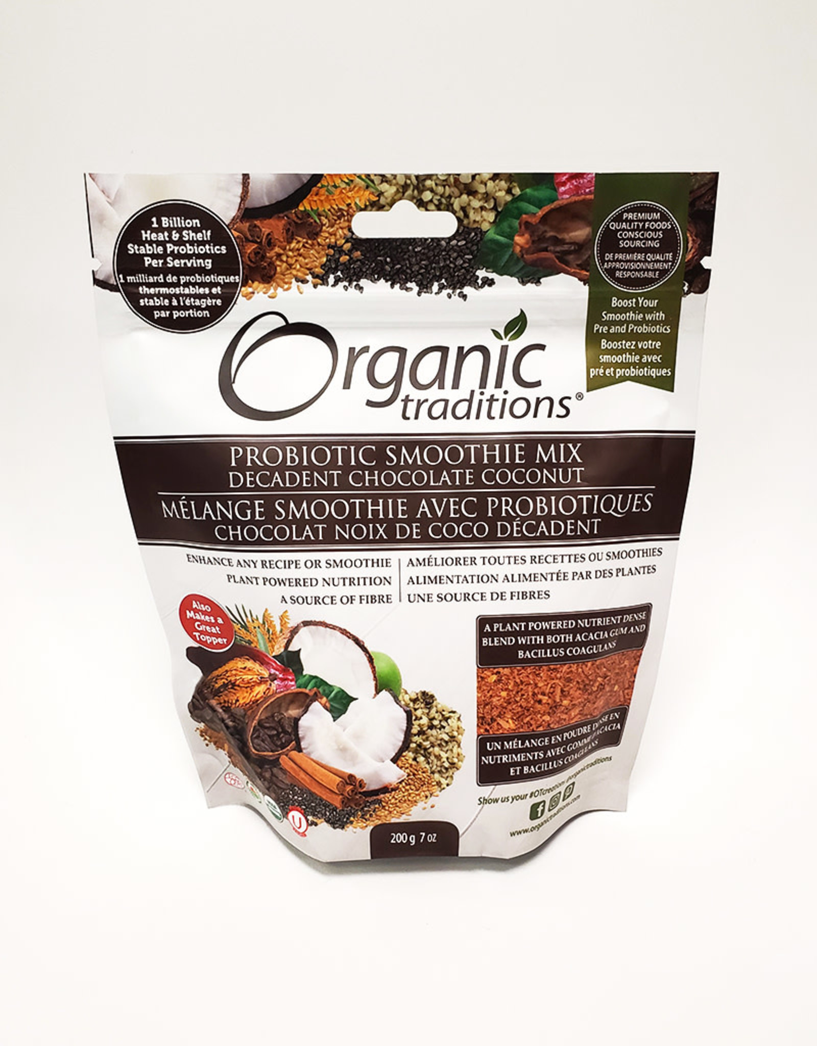 Organic Traditions Organic Traditions - Probiotic Smoothie Mix, Decadent Chocolate Coconut (200g)