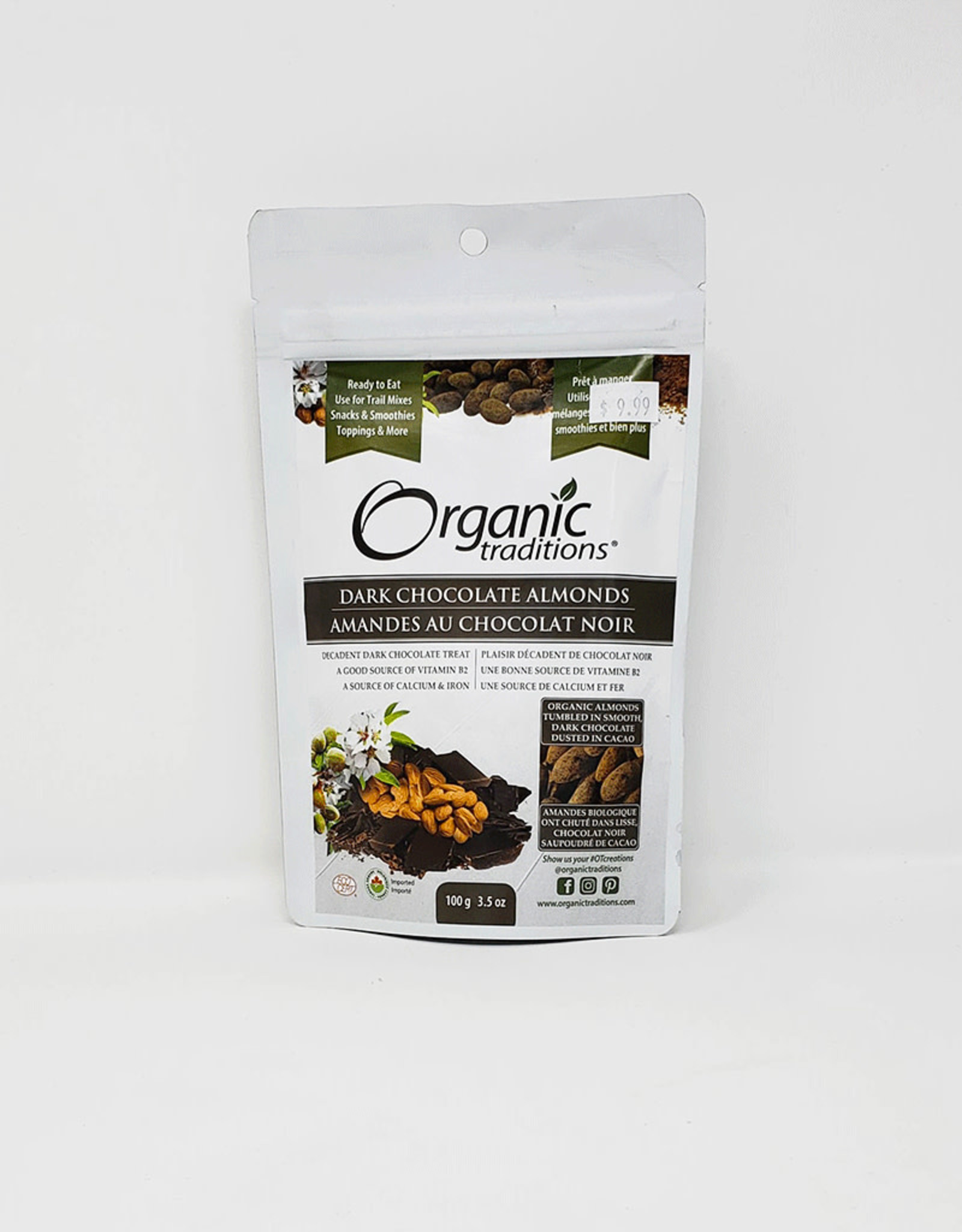 Organic Traditions Organic Traditions - Dark Chocolate Almonds (100g)