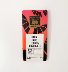 Endangered Species Endangered Species - Dark Chocolate Bar,  Cacao Nibs  (85g)