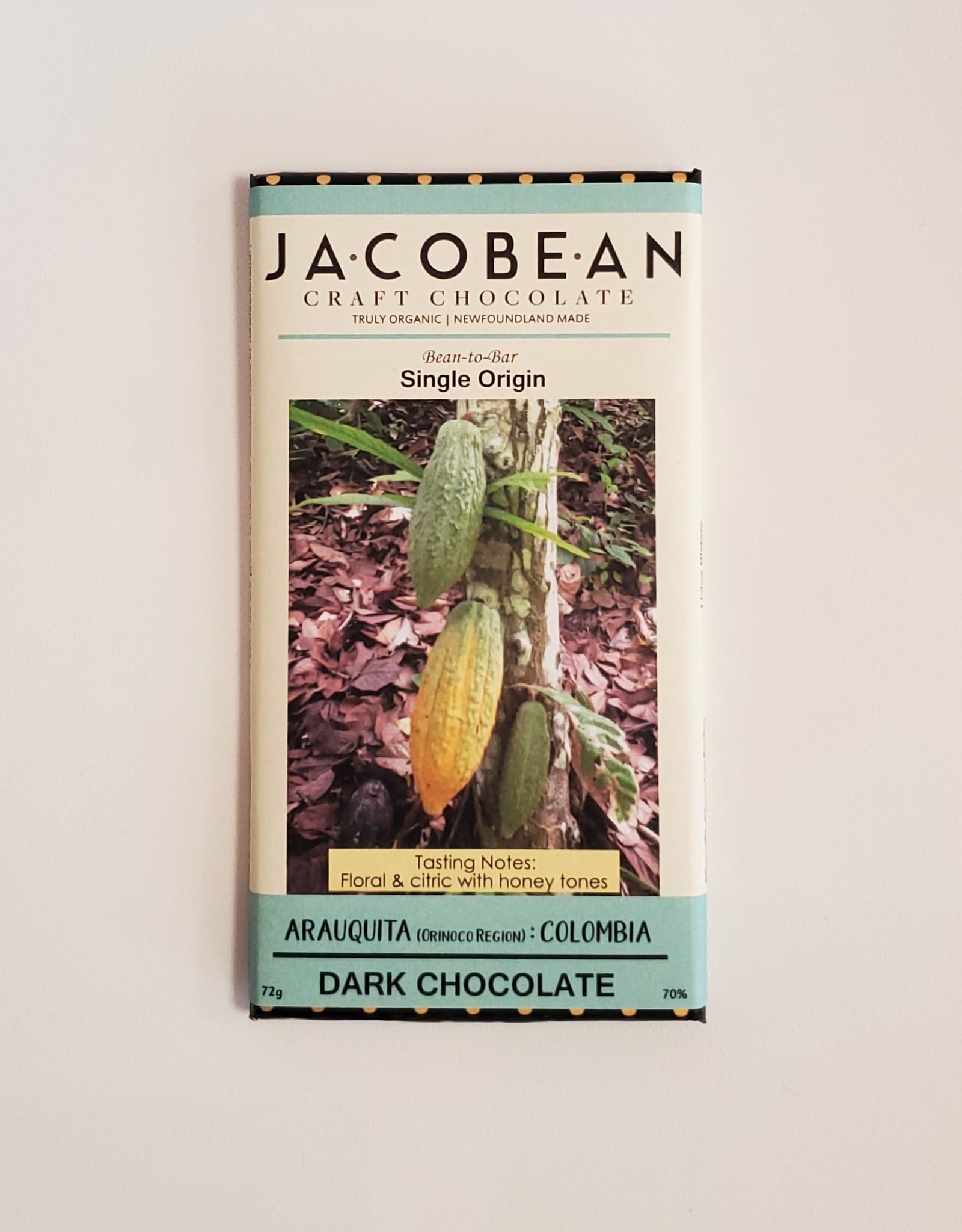 Jacobean Jacobean - Chocolate, Colombia Arauquita Cacao (72g)