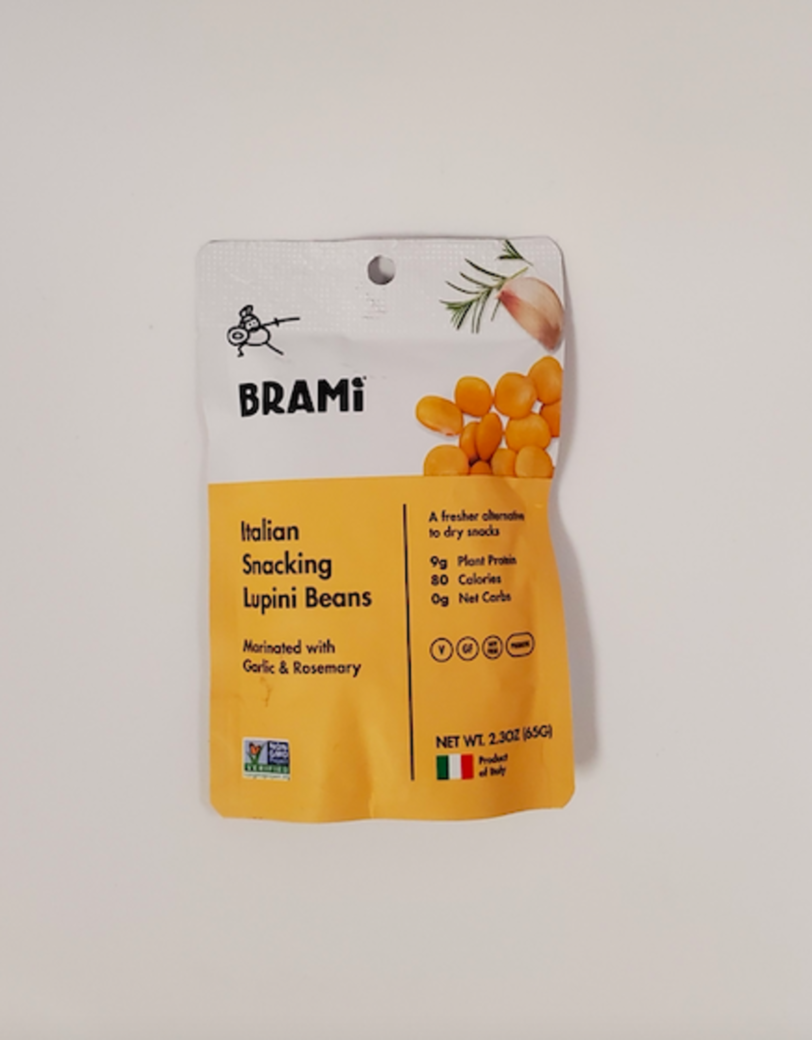 Brami Snacks Brami Snacks- Lupini Beans, Garlic & Rosemary (65g)