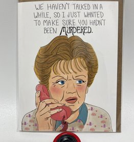 Debbie Draws Funny Cards - Murder She Wrote Thinking of You