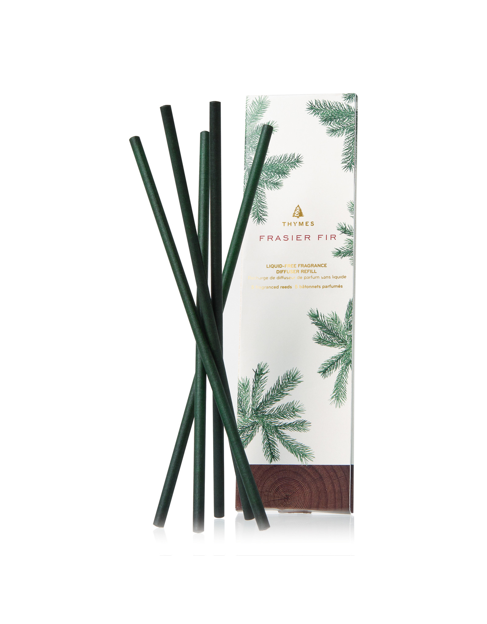 Thymes Frasier Fir Green Liquid Free Diffuser Reed Refill