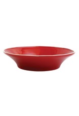 Vietri Chroma Red Shallow Bowl