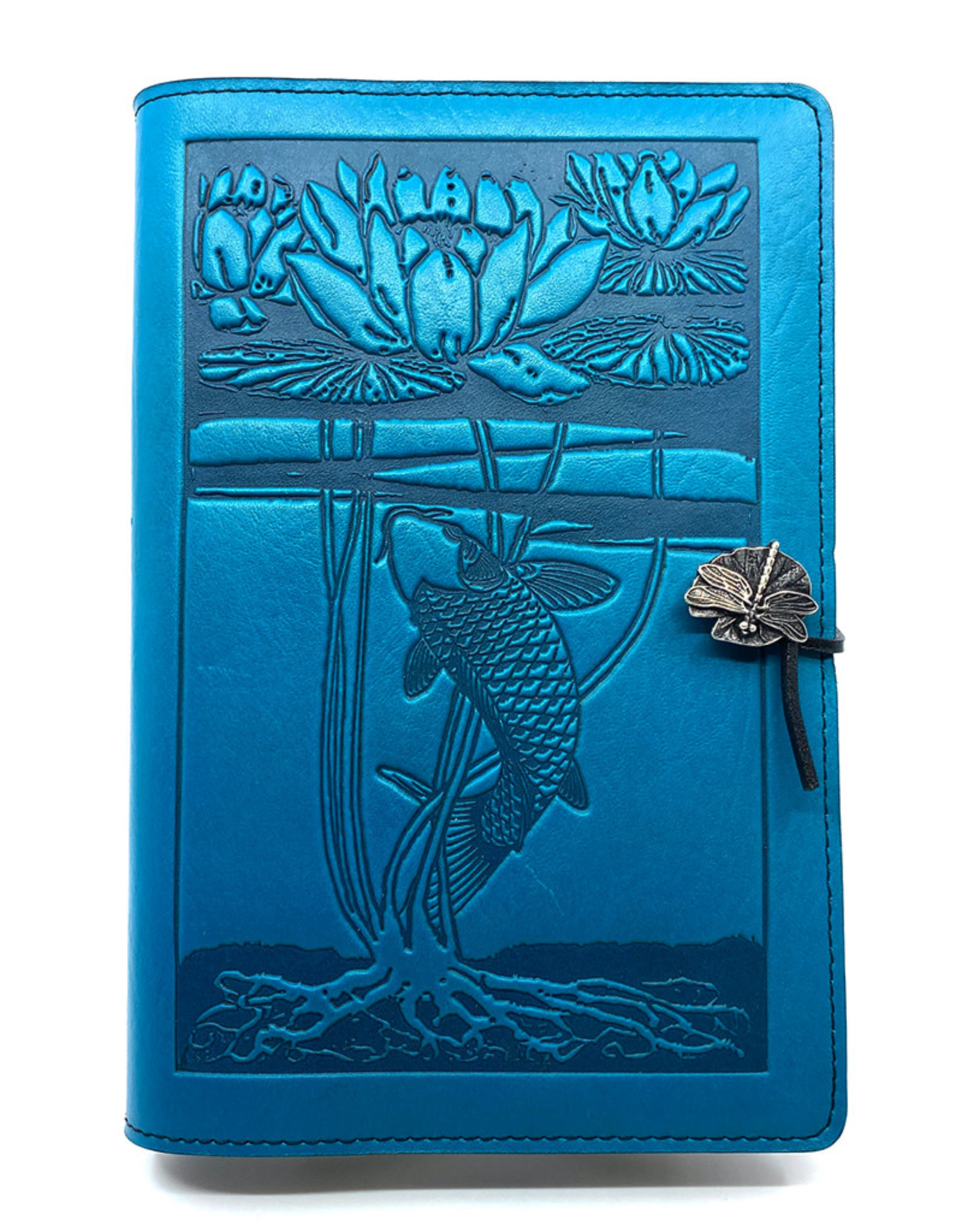 OBERON DESIGN WATER LILY KOI JOURNAL (SKY BLUE)