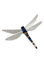 RUNNING ROCK ART 9'' STEEL DRAGONFLY WALL ACCENT