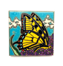 PACIFIC BLUE TILE SWALLOWTAIL BUTTERFLY TILE