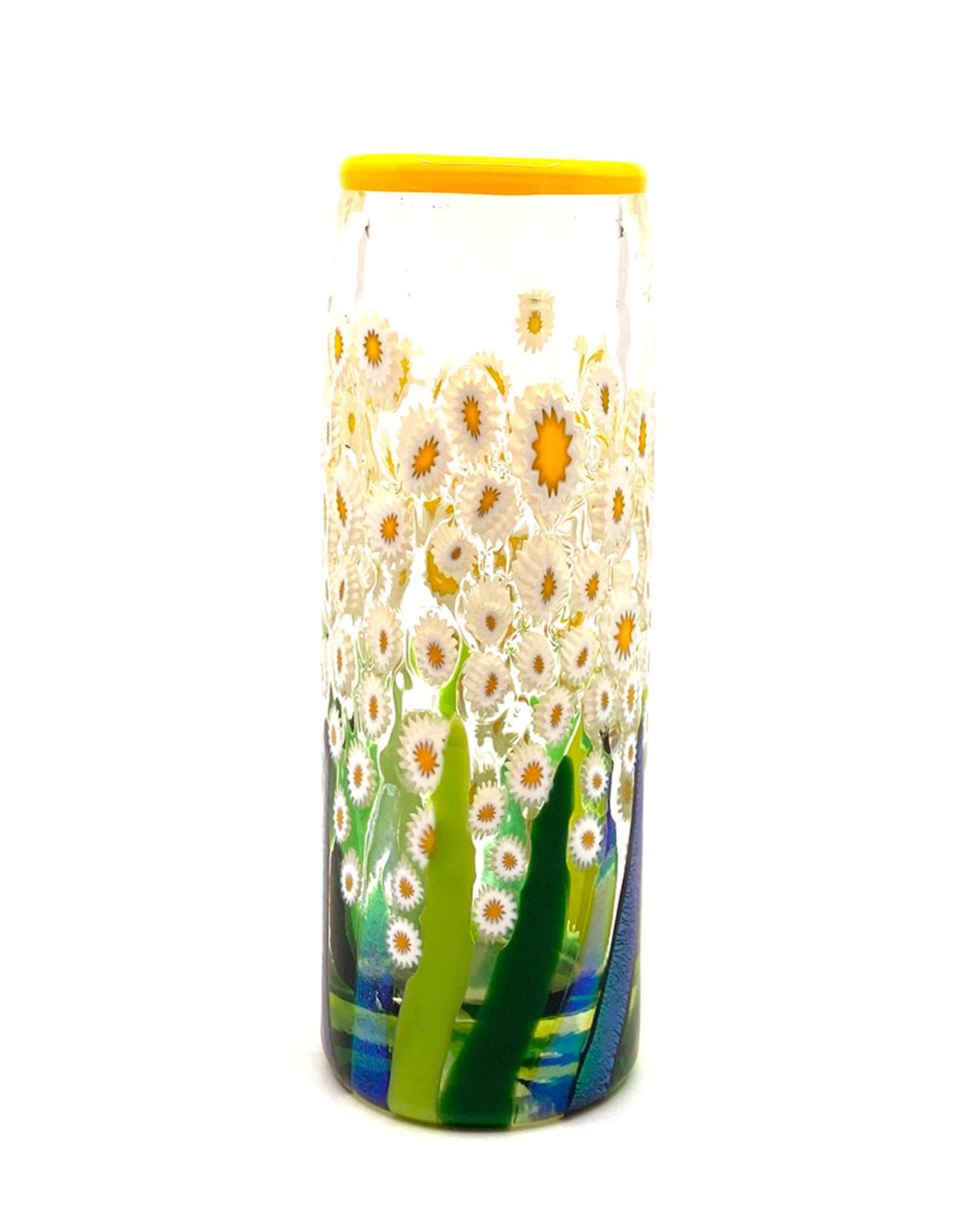 MAD ART CLEAR DAISY SMALL  CYLINDER VASE