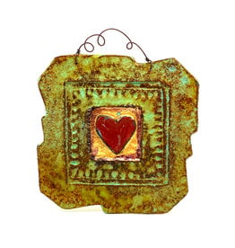 PAPER & STONE SINGLE HEART WALL PLAQUE