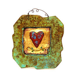 PAPER & STONE ROSIE HEART WALL PLAQUE