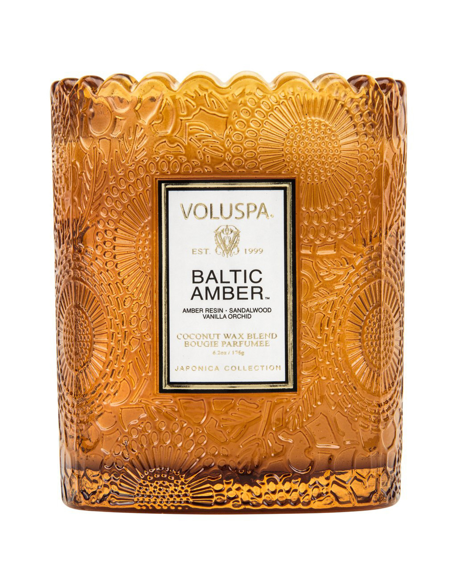 VOLUSPA BALTIC AMBER SCALLOPED EDGE CANDLE