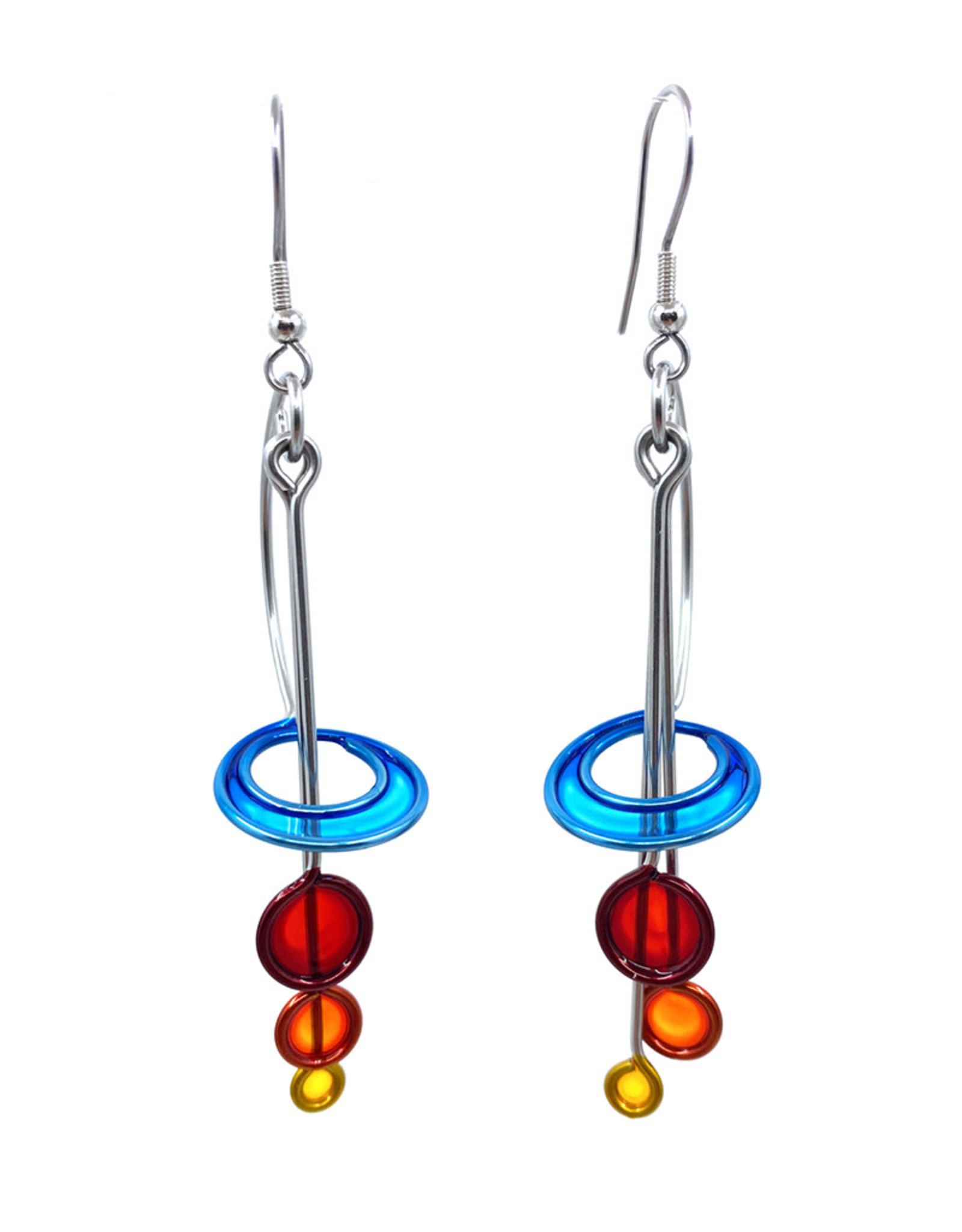 CHRISTOPHER ROYAL TRIPLE DROP EARRINGS