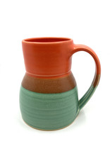 ONE ACRE CERAMICS BOTTLE MUG- RED & GREEN