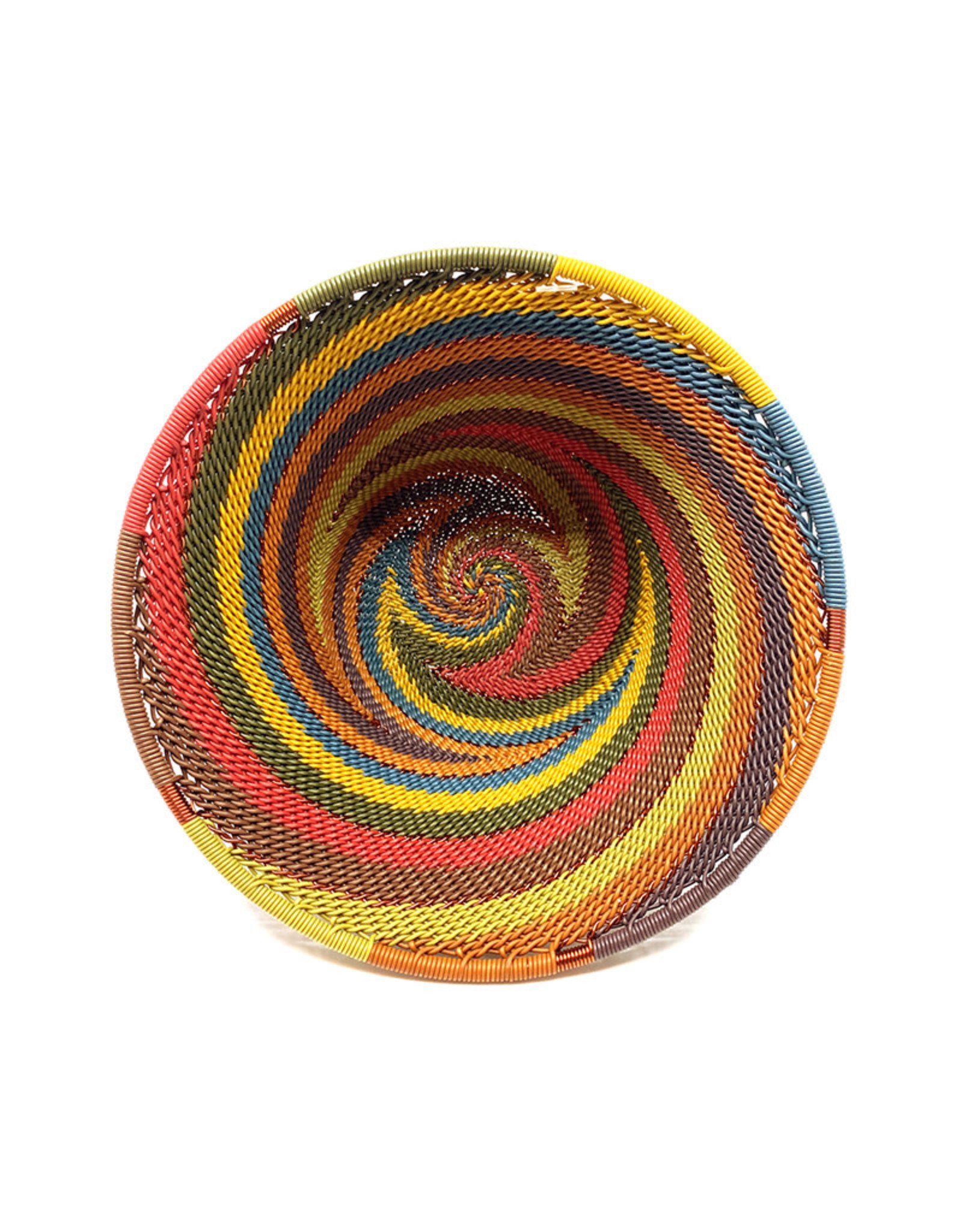 BASKETS OF AFRICA SMALL EARTH RAINBOW FUNNEL BASKET