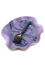 HILBORN POTTERY PERIWINKLE  PLATTER WITH SERVERS